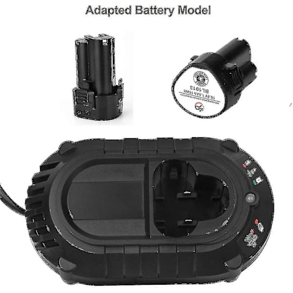 Oplader til Makita Bl1013 Bl1014 10.8v-12v Lithium-ion batterier - Dc10wa Elektrisk Boremaskine Skruetrækker Reservebatteri Strømforsyning