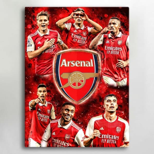 Lærredsbillede / Billede - Arsenal - 40x30 cm - Lærred