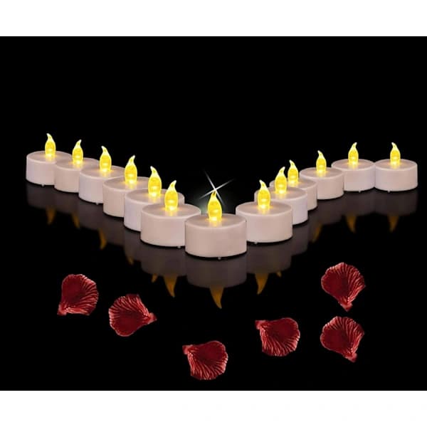 24 stk LED-telys, LED-flammeløse lys, telys