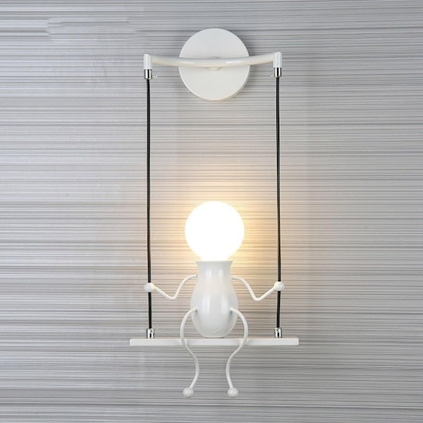 Vegglampe, moderne vegglampe, kreativ vegglampe, kunstdekorasjon,