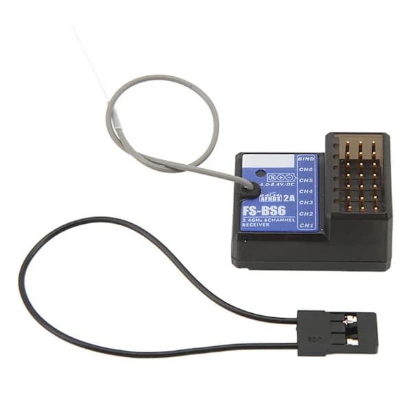 RC Mottaker 2.4GHz AFHDS2A 6CH Med Gyroskopfunksjon RC Sender Mottaker for FS GT5 FS IT4S RC Båt Solid Normal