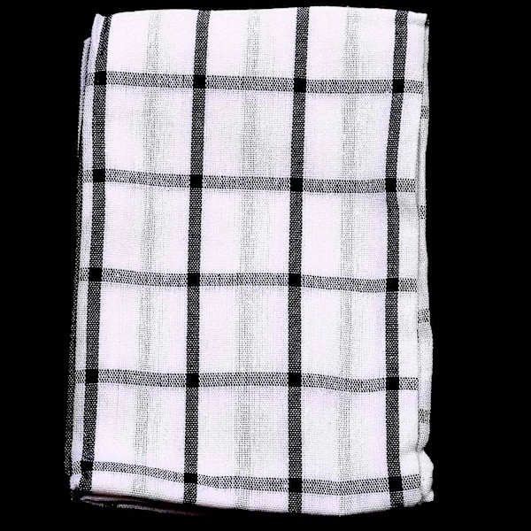 3-pack högkvalitativa blå och vita randiga kökshanddukar, diskhanddukar, servetter, bordsdukar, 100 % bomullsväv