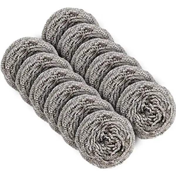 Rustfri stålull - 12-pakning, vekt 30g