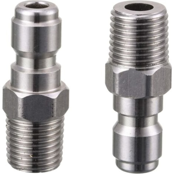 Koppling för högtryckstvätt, snabbanslutningskontakt, 1/4\" NPT hane, 5000 PSI, 2-pack