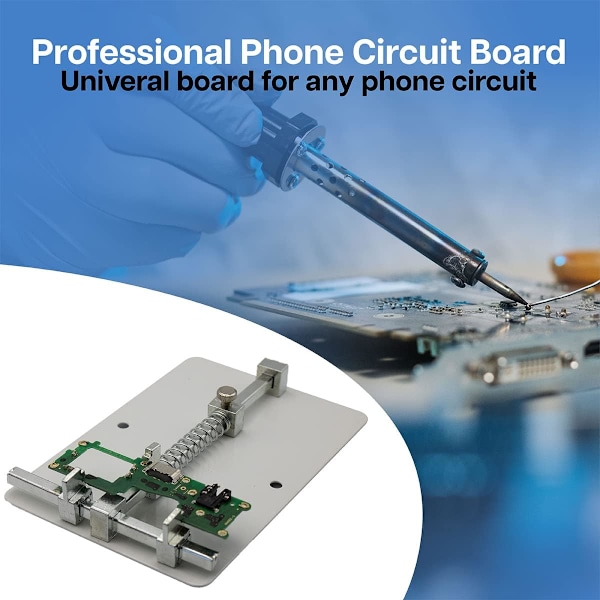 Universell PCB-hållare reparationsverktyg lödsats i rostfritt stål moderkort PCB-hållare 12x8cm