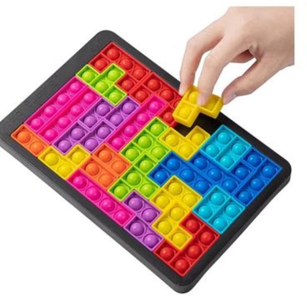 Byggkloss Pop it pussel - Popit pusselspel