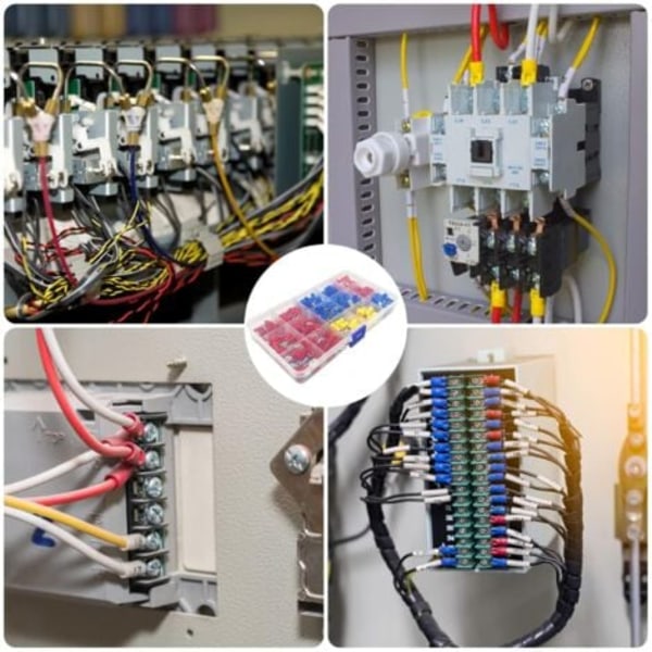 TS-280 deler 15 typer elektriske krympekontakter, elektriske krympekontakter med isolerende hylser, ringkabelsko gaffelkabelsko