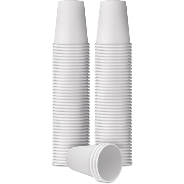 Engångspappersmuggar för varma och kalla drycker 60 ml kaffekoppar, takeaway espresso/tekopp Miljövänliga och återvinningsbara koppar (150 st, vita)