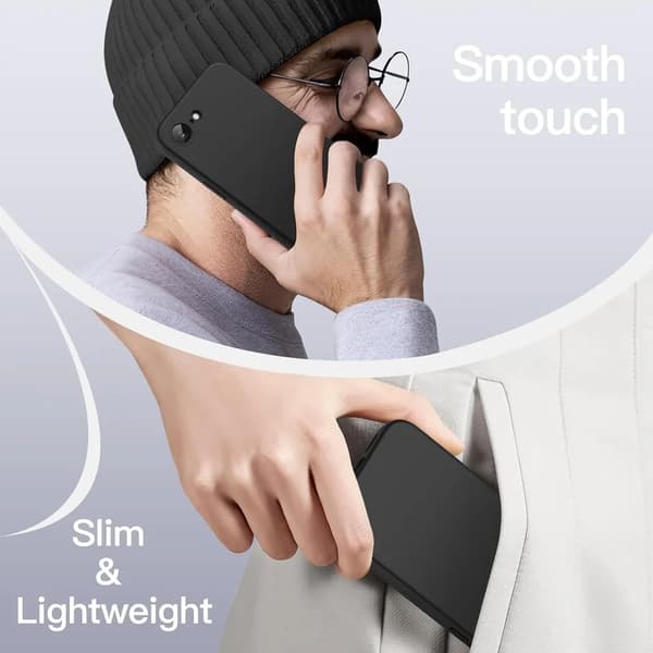 iPhone 16E Sort Mat Hardcase