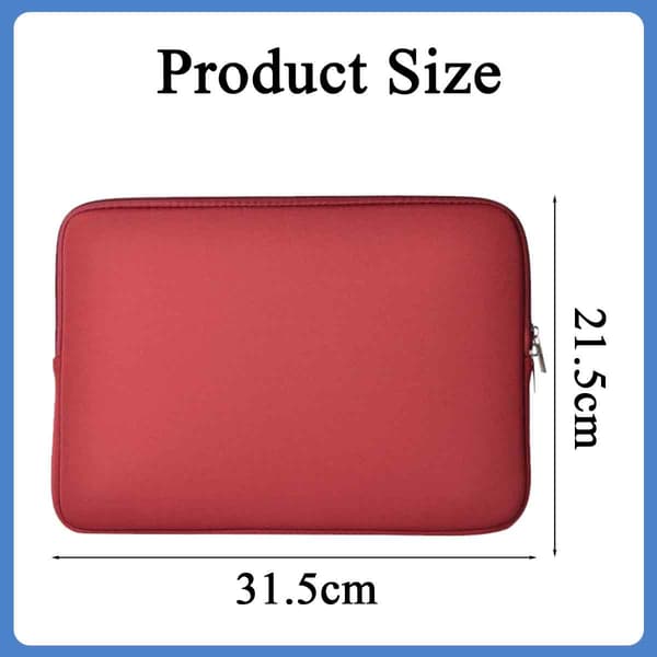 Sponge Material Tablet Protective Case for Apple iPad Pro MacBook Air Pro Sleeve Bag Wine Red Wine red 12 inches