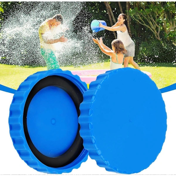 Poolplugg 2-pack för utomhuspooler O-formad ring Förtjockad tätningspackning Skimmerplugg Vinterpluggset