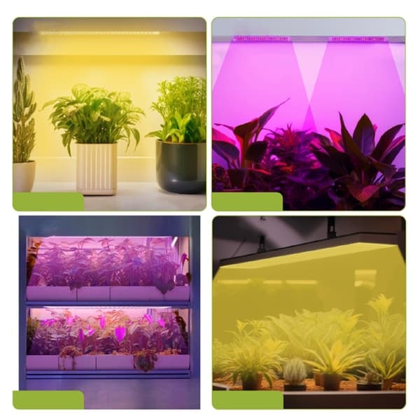 TS-LED Plantelys med 1 panel og 4-trins lysdæmper