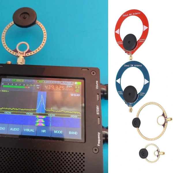 4 stk Mini Ring Transceiver UHF VHF Am Sw Loop Antenne For Kortbølgeradio