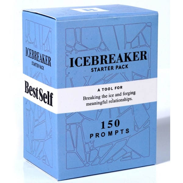 BestSelf Icebreaker Deck - Engagerande isbrytarspel med 150 keskustelunavauksena, korkealaatuiset keskustelukortti-A