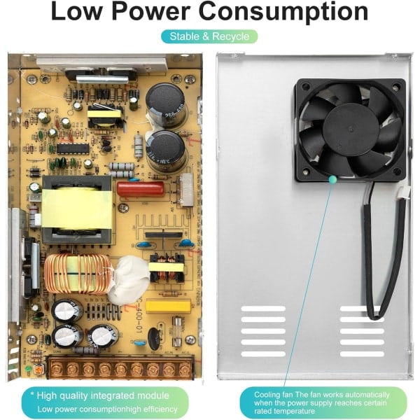 Strömadapter/Transformator 12V/30A DC 12V 360W Strömförsörjning för 3D-skrivare, radio, LED-remsor etc.