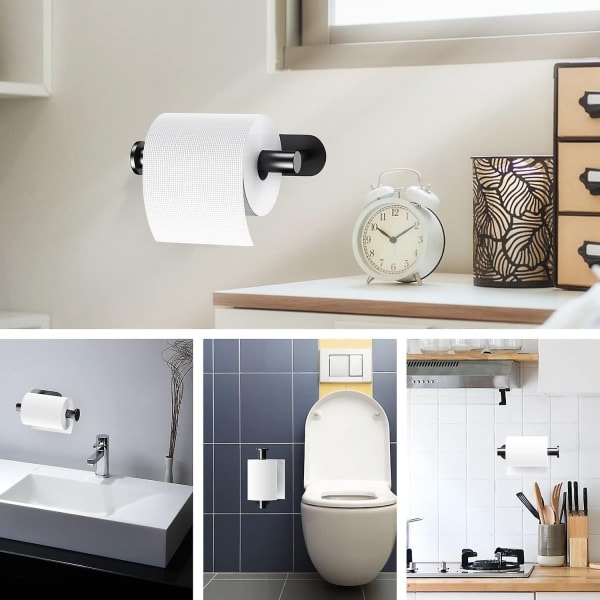 Selvklæbende rulleholder i rustfrit stål Toiletpapirholder - Perfekt