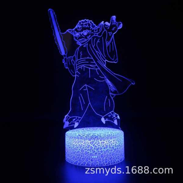 Färger Dimbar LED-lampa USB driven nattlampa med pekfunktion 3D-effekt bordslampa MY 182