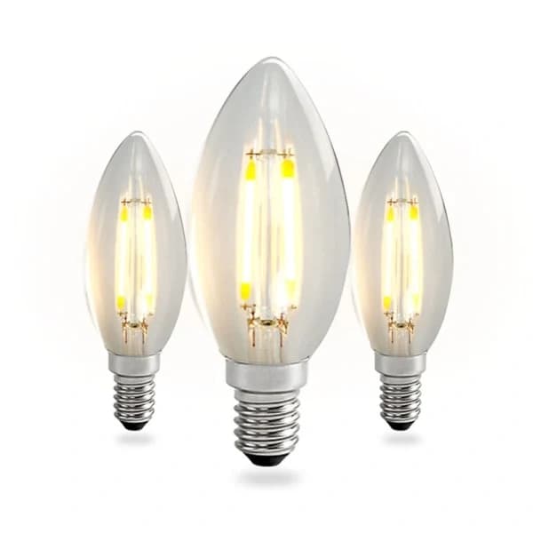 12 stk E14 Edison Glødepære, Nuodi LED Lyspære Antik Amber