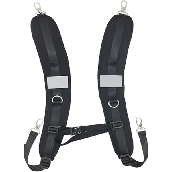 Waterproof Replacement Shoulder Strap with Adjustable Belt for Shoulder Bag Backpack Black