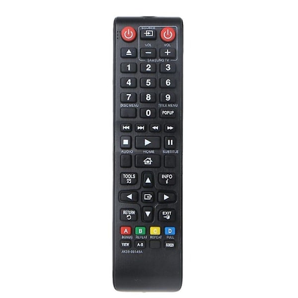Fjärrkontroll AK59-00149A för Samsung DVD Bluray-spelare BD-F5100 BD-FM51 BD-FM57C BD-H5100 BD-F5500 BD-JM59 BD-E5200 BD-E5300 BD-E5500 BD