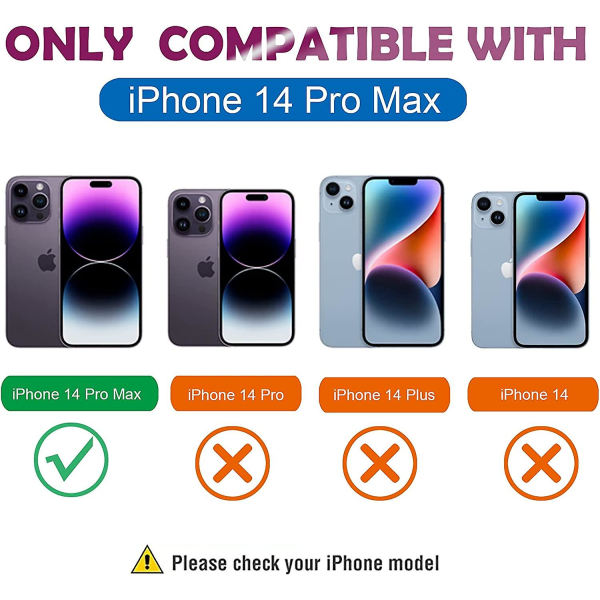 Liangnv Kompatibel med iPhone 14 Pro Max Magnetisk Glitter Cover, Luksus Belægning Sødt Bling Gennemsigtigt Telefon Cover, Kompatibel med Magsafe Til Kvinder Piger W
