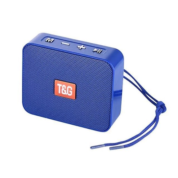 Högtalare Mini Bärbar Bluetooth Liten Trådlös Högtalare 5.0 Stöd USB Tf-kort Fm Radio Tg166 Blå