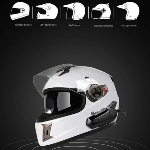 Motorcykel Bluetooth-hjelm Intercom Universal Interphone Headset B