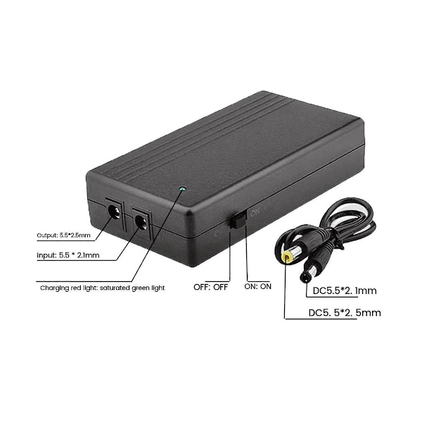 TS-5v 2a Afbrydelsesfri Strømforsyning Mini Ups 6000mah Batteri Backup Til Cctv&wifi Router Nød S