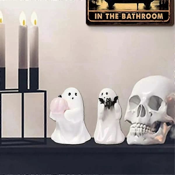 Halloween Resin Spøgelse Halloween Dekorativ Figur, Græskar Stil