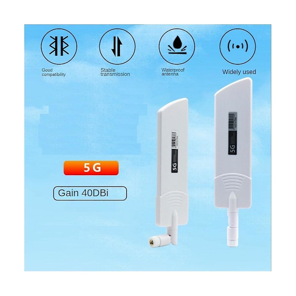 TS-1 stk. 5g/3g/4g/ Fuld Bånd Omni Trådløs Smart Måler Router Modul Forstærkning 40dbi Antenne, Hvid Sma Han