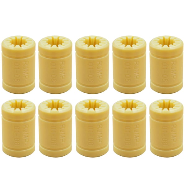 TS-10 Lm8uu 3D-tulostimen kiinteät polymeerilaakerit 8 mm akseleille Mendel 3D-tulostimen osiin