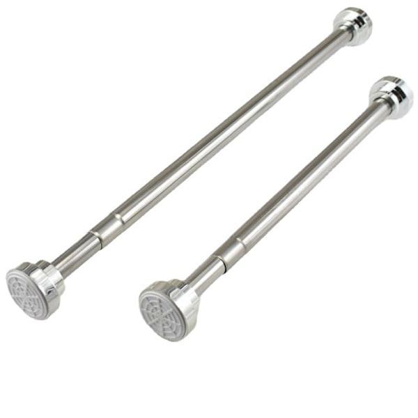 Justerbar duschstång 55-85cm, rostfri duschstång, spännstång utan borrning, 1 st