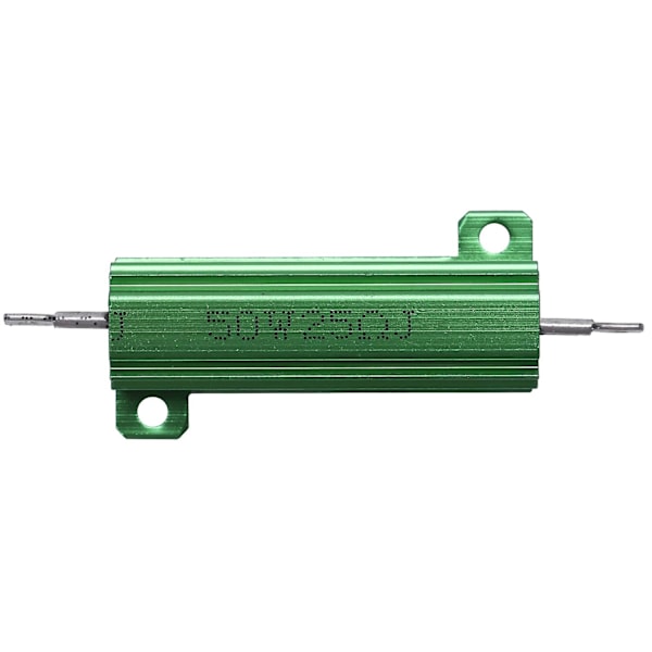 TS-Alumiinikotelo 50W 25 Ohm runkoon asennettava lankavastus vihreä