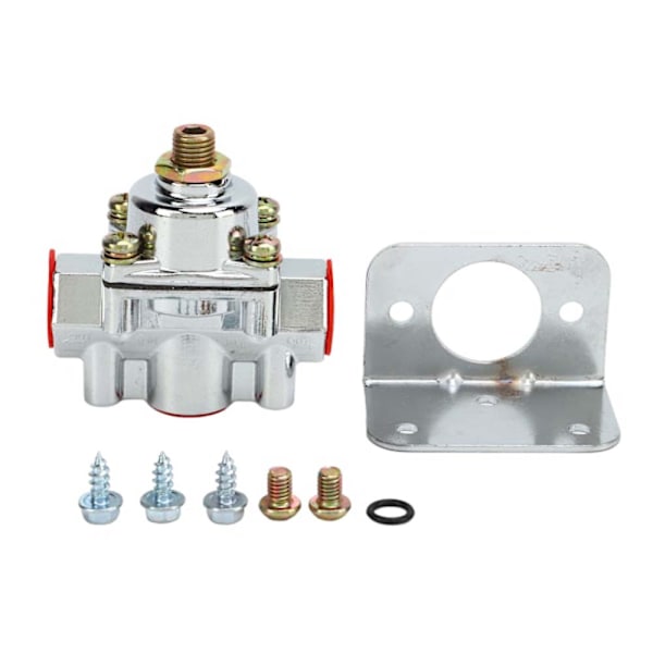 Bränsletrycksregulator i zinklegering 1‑4 PSI 3/8 tum NPT-port 12‑804 för Edelbrock-förgasare