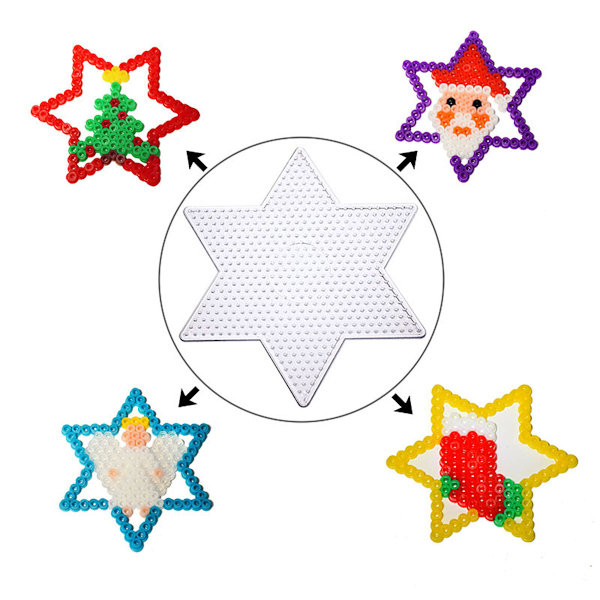 Creative Bead Solution, Interlocking Design Iron Bead Boards for Standard Size 5mm Beads, DIY Craft with Multiple Shapes and Easy to Use