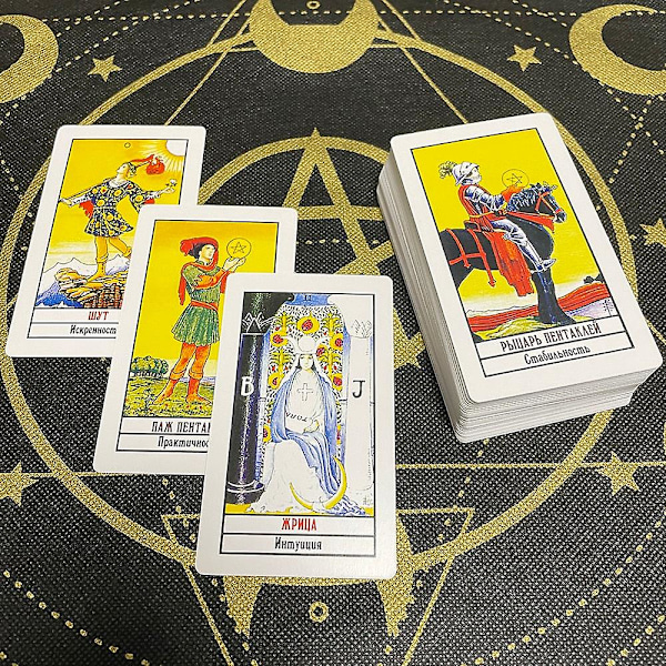 Tarotkort tarotbog på russisk sprog for begyndere brætspil spådomskort værktøj astrologi heksekunst