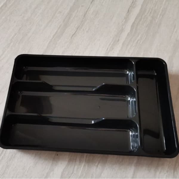 Cutlery Tray for Drawer, Multi-Compartment Cutlery Organizer, Durable Smooth Finish, Non-Slip Base, Kitchen Drawer Organizer