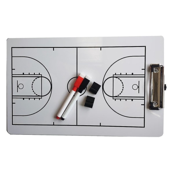 Coach Board Whiteboard Dobbeltsidig Design Strategi Board Whiteboard for Basketball