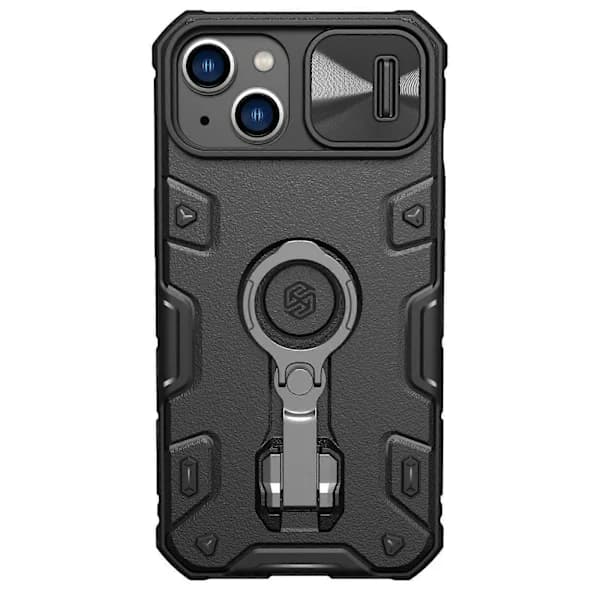 For iPhone 14 Plus NILLKIN CamShield Armor Pro Magnetisk Telefondeksel Svart
