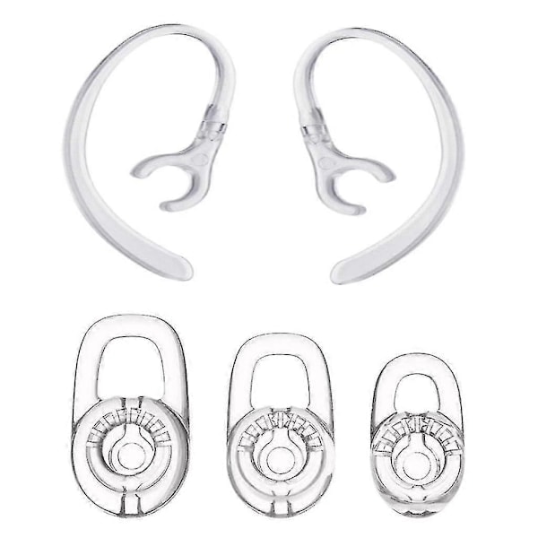 10x Silikonöronproppar med 360-graders roterande öronkrok för Plantronics M70