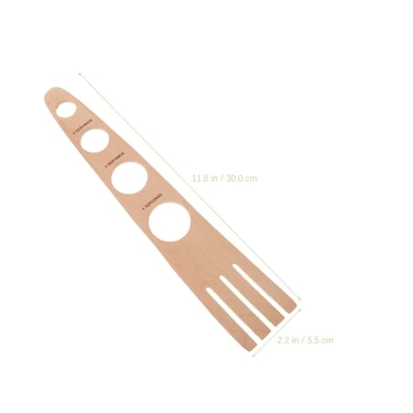 Pasta Measuring Tool for Modern Kitchens, Spaghetti Measurer with Four Sized Holes for Reliable Portioning, Durable Wooden Portion Control Tools