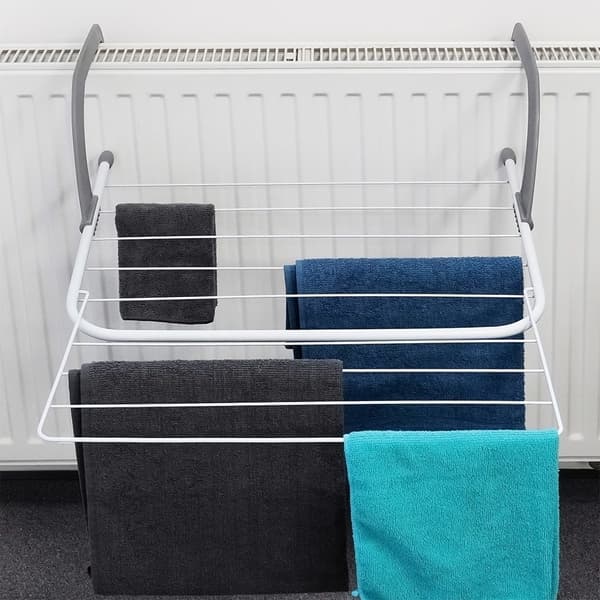 Udtrækkeligt tørrestativ til radiator med 4,6 m tørreplads 936