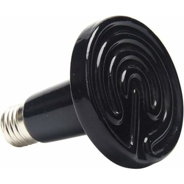 TS-Sæt med 2 amfibie varmelamper til reptiler med farveboks, almindelig keramisk lampe, skildpadde, firben, edderkop, reptil varmekasse 220V