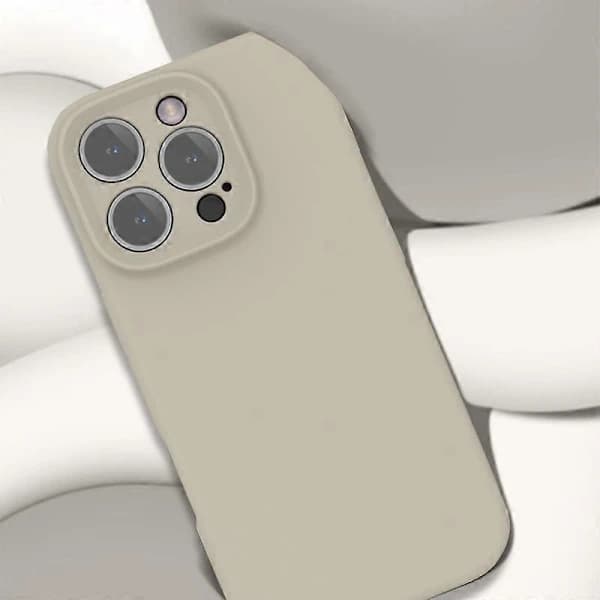 Skal för iPhone 16 Pro Max PC+Flytande Silikon Skyddande Mobilskal med Mikrofiberfoder