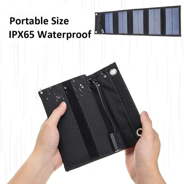 TS-Bærbar Solpanel 5V 1A