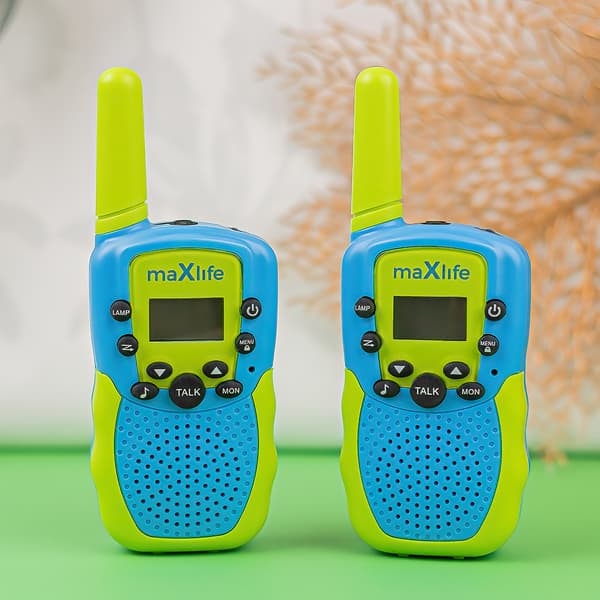 TS-Maxlife MXWT-200 Radiopuhelinsarja ergonomisella muotoilulla ja jopa 3 km kantamalla - Vihreä/Sininen