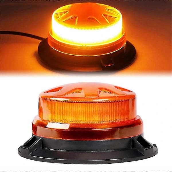 Bil 12V 24V LED Advarselslys Magnetisk Installation