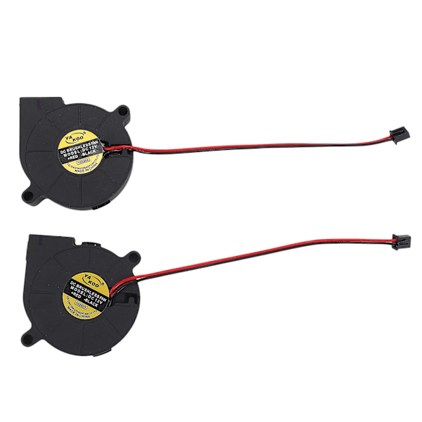 TS-4 kpl Jäähdytyspuhallin DC 12v 0.15a 50mmx15mm Tuulettimet 3D-tulostimeen Ilmankostuttimeen Aromaterapiaan Ja Muihin