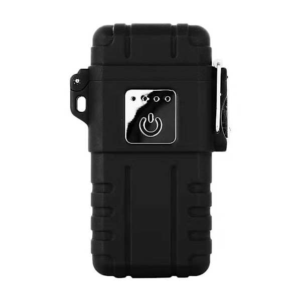 ArcLighter Vandtæt Genopladelig USB Lighter, Sort Sort sort