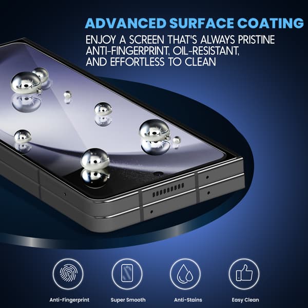 2-Pack Samsung Z Fold 4 Screen Protector - Tempered Glass 9H - Super Quality 3D